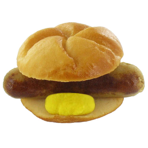 Odenwälder Marzipan Bratwurst im Brötchen 85g