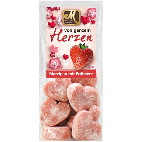 Odenwälder Marzipan Herzen Erdbeer-Joghurt 100g