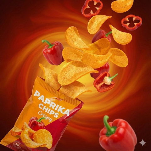 Paprika Chips als Karneval-Wurfmaterial – 40×20 g Mini-Chips einzeln verpackt