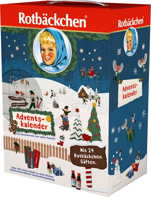 ROTBÄCKCHEN Saft-Adventskalender 2025
